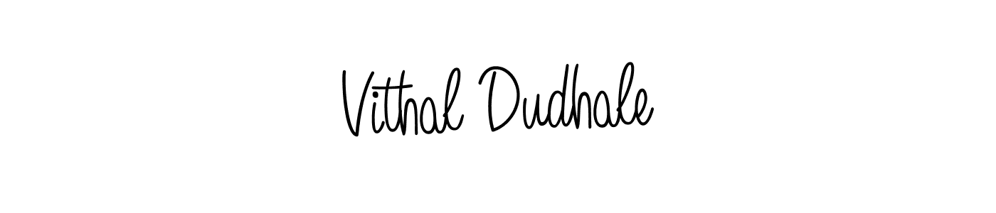 if you are searching for the best signature style for your name Vithal Dudhale. so please give up your signature search. here we have designed multiple signature styles  using Angelique-Rose-font-FFP. Vithal Dudhale signature style 5 images and pictures png