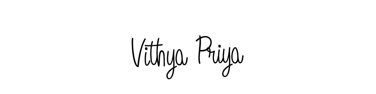 How to make Vithya Priya signature? Angelique-Rose-font-FFP is a professional autograph style. Create handwritten signature for Vithya Priya name. Vithya Priya signature style 5 images and pictures png