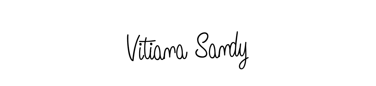 Also we have Vitiana Sandy name is the best signature style. Create professional handwritten signature collection using Angelique-Rose-font-FFP autograph style. Vitiana Sandy signature style 5 images and pictures png