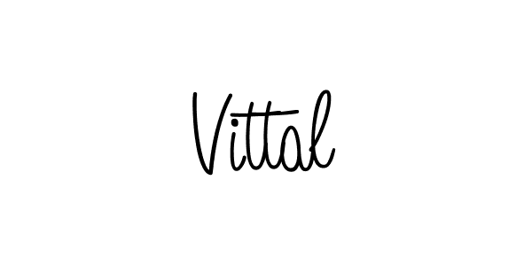 Use a signature maker to create a handwritten signature online. With this signature software, you can design (Angelique-Rose-font-FFP) your own signature for name Vittal. Vittal signature style 5 images and pictures png