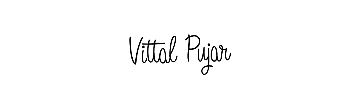Check out images of Autograph of Vittal Pujar name. Actor Vittal Pujar Signature Style. Angelique-Rose-font-FFP is a professional sign style online. Vittal Pujar signature style 5 images and pictures png