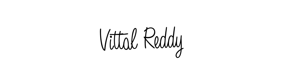 The best way (Angelique-Rose-font-FFP) to make a short signature is to pick only two or three words in your name. The name Vittal Reddy include a total of six letters. For converting this name. Vittal Reddy signature style 5 images and pictures png