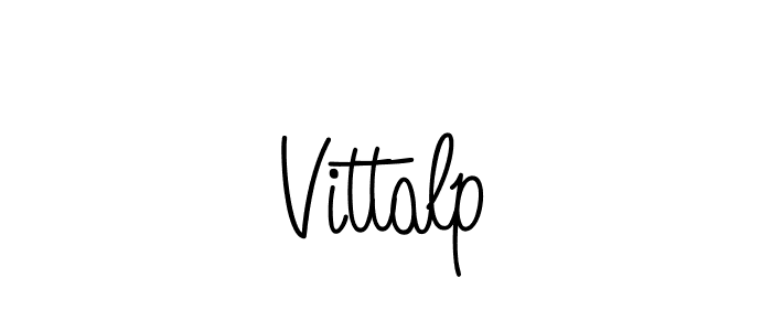 Make a beautiful signature design for name Vittalp. With this signature (Angelique-Rose-font-FFP) style, you can create a handwritten signature for free. Vittalp signature style 5 images and pictures png