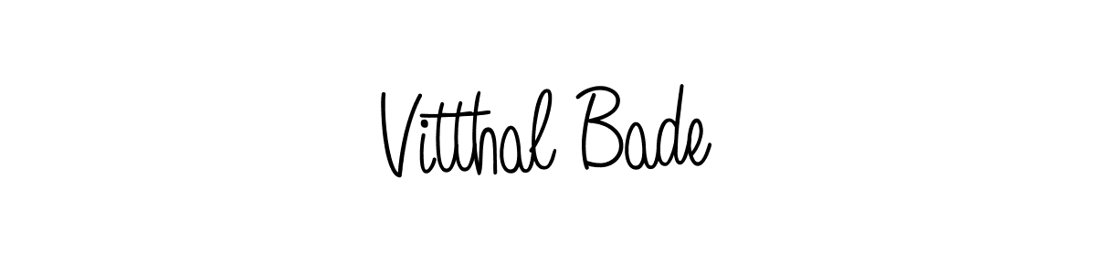 You can use this online signature creator to create a handwritten signature for the name Vitthal Bade. This is the best online autograph maker. Vitthal Bade signature style 5 images and pictures png