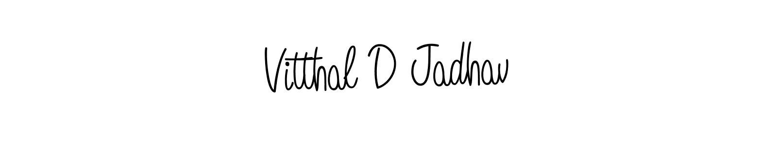 Angelique-Rose-font-FFP is a professional signature style that is perfect for those who want to add a touch of class to their signature. It is also a great choice for those who want to make their signature more unique. Get Vitthal D Jadhav name to fancy signature for free. Vitthal D Jadhav signature style 5 images and pictures png