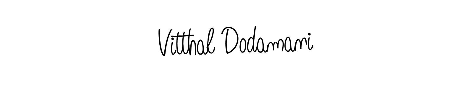 It looks lik you need a new signature style for name Vitthal Dodamani. Design unique handwritten (Angelique-Rose-font-FFP) signature with our free signature maker in just a few clicks. Vitthal Dodamani signature style 5 images and pictures png