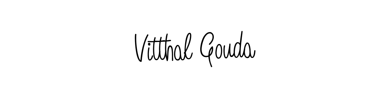 Make a beautiful signature design for name Vitthal Gouda. Use this online signature maker to create a handwritten signature for free. Vitthal Gouda signature style 5 images and pictures png