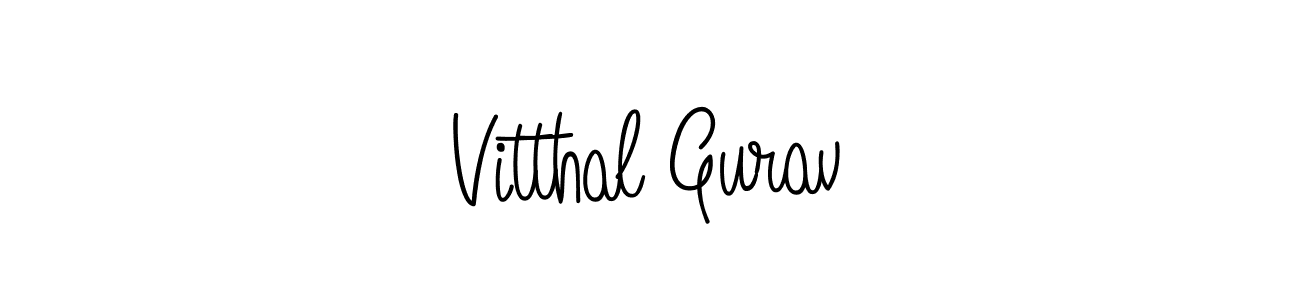 Also we have Vitthal Gurav name is the best signature style. Create professional handwritten signature collection using Angelique-Rose-font-FFP autograph style. Vitthal Gurav signature style 5 images and pictures png