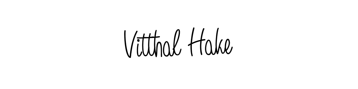 How to make Vitthal Hake signature? Angelique-Rose-font-FFP is a professional autograph style. Create handwritten signature for Vitthal Hake name. Vitthal Hake signature style 5 images and pictures png