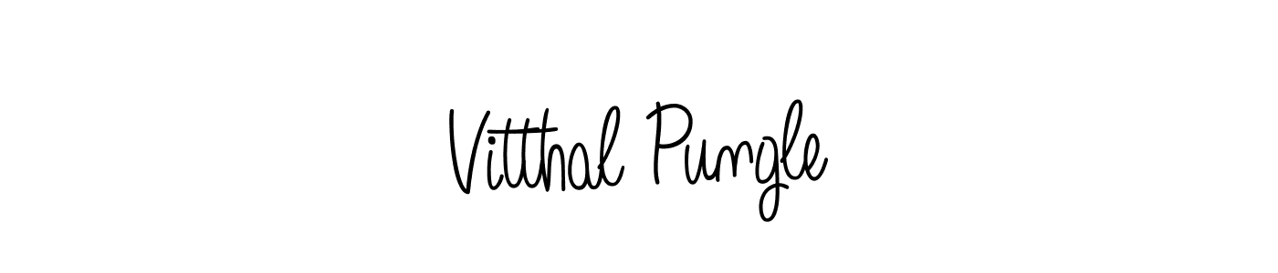 Also You can easily find your signature by using the search form. We will create Vitthal Pungle name handwritten signature images for you free of cost using Angelique-Rose-font-FFP sign style. Vitthal Pungle signature style 5 images and pictures png