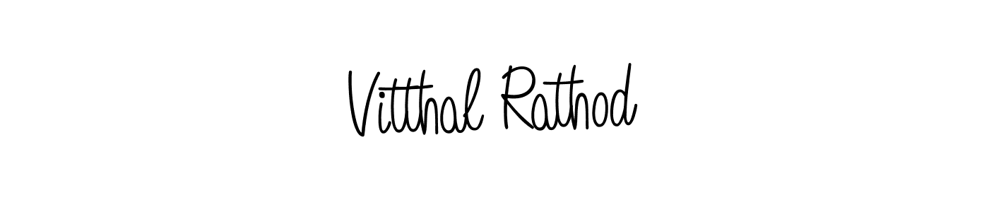 Vitthal Rathod stylish signature style. Best Handwritten Sign (Angelique-Rose-font-FFP) for my name. Handwritten Signature Collection Ideas for my name Vitthal Rathod. Vitthal Rathod signature style 5 images and pictures png