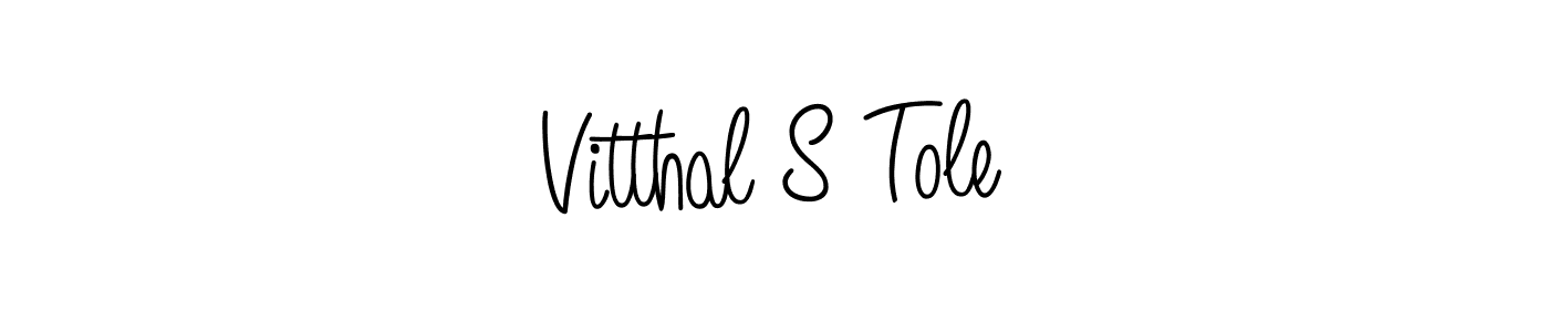 Make a beautiful signature design for name Vitthal S Tole. Use this online signature maker to create a handwritten signature for free. Vitthal S Tole signature style 5 images and pictures png