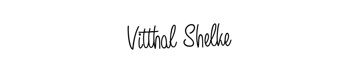 How to Draw Vitthal Shelke signature style? Angelique-Rose-font-FFP is a latest design signature styles for name Vitthal Shelke. Vitthal Shelke signature style 5 images and pictures png