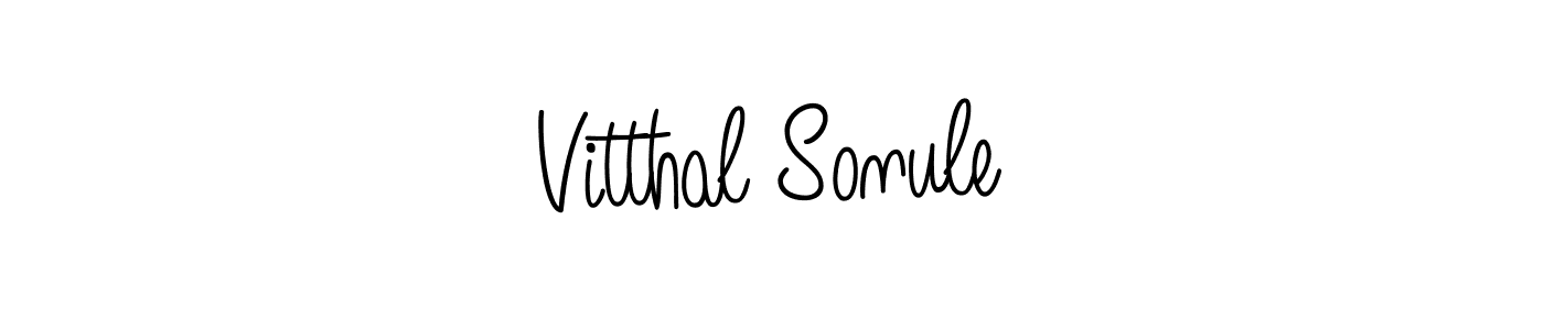 Make a beautiful signature design for name Vitthal Sonule. Use this online signature maker to create a handwritten signature for free. Vitthal Sonule signature style 5 images and pictures png