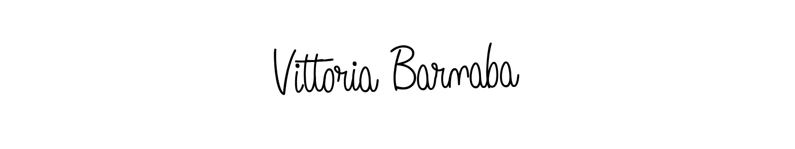 Also we have Vittoria Barnaba name is the best signature style. Create professional handwritten signature collection using Angelique-Rose-font-FFP autograph style. Vittoria Barnaba signature style 5 images and pictures png