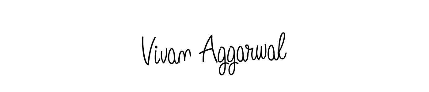 Design your own signature with our free online signature maker. With this signature software, you can create a handwritten (Angelique-Rose-font-FFP) signature for name Vivan Aggarwal. Vivan Aggarwal signature style 5 images and pictures png