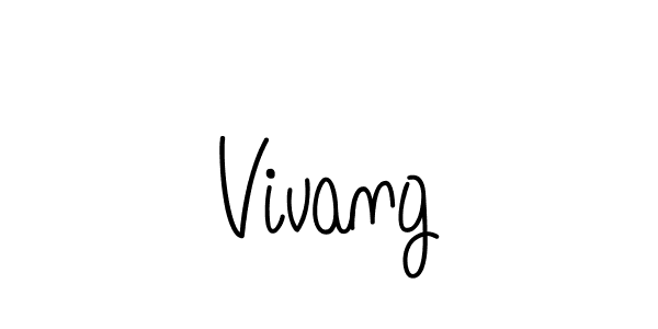 This is the best signature style for the Vivang name. Also you like these signature font (Angelique-Rose-font-FFP). Mix name signature. Vivang signature style 5 images and pictures png