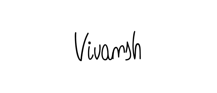 Also we have Vivansh name is the best signature style. Create professional handwritten signature collection using Angelique-Rose-font-FFP autograph style. Vivansh signature style 5 images and pictures png