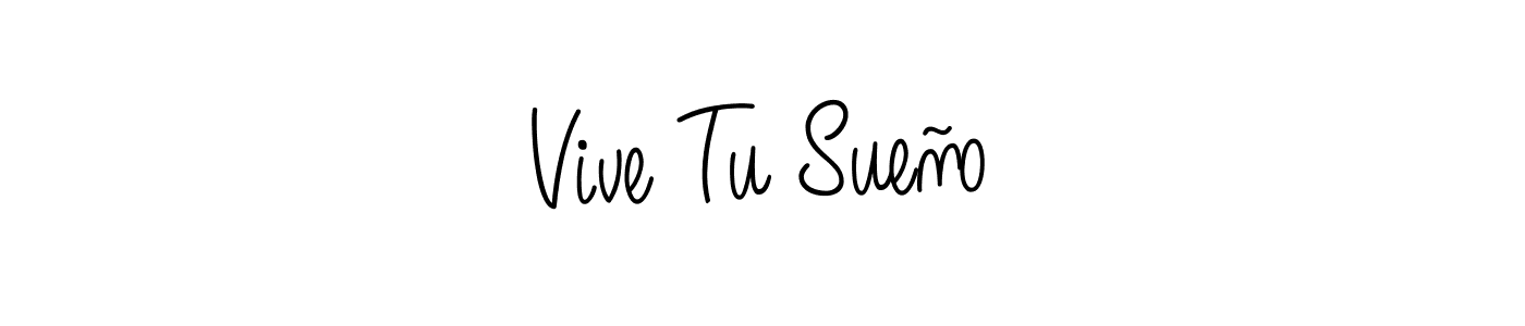 You should practise on your own different ways (Angelique-Rose-font-FFP) to write your name (Vive Tu Sueño) in signature. don't let someone else do it for you. Vive Tu Sueño signature style 5 images and pictures png