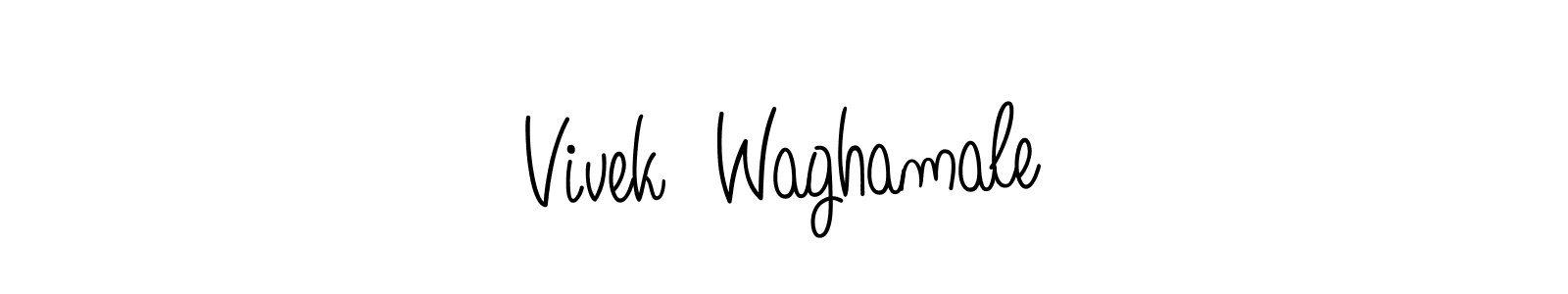 Vivek  Waghamale stylish signature style. Best Handwritten Sign (Angelique-Rose-font-FFP) for my name. Handwritten Signature Collection Ideas for my name Vivek  Waghamale. Vivek  Waghamale signature style 5 images and pictures png