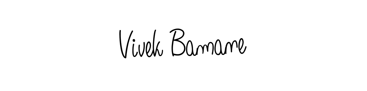 How to make Vivek Bamane signature? Angelique-Rose-font-FFP is a professional autograph style. Create handwritten signature for Vivek Bamane name. Vivek Bamane signature style 5 images and pictures png