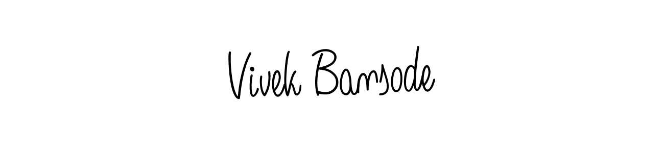 Also You can easily find your signature by using the search form. We will create Vivek Bansode name handwritten signature images for you free of cost using Angelique-Rose-font-FFP sign style. Vivek Bansode signature style 5 images and pictures png