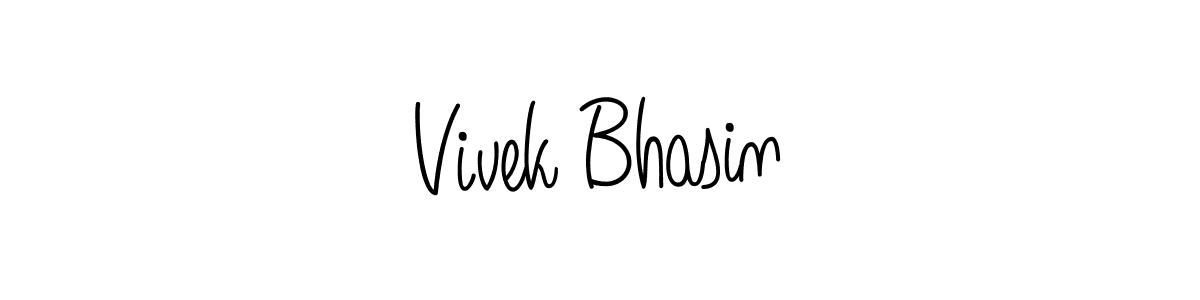 Also we have Vivek Bhasin name is the best signature style. Create professional handwritten signature collection using Angelique-Rose-font-FFP autograph style. Vivek Bhasin signature style 5 images and pictures png