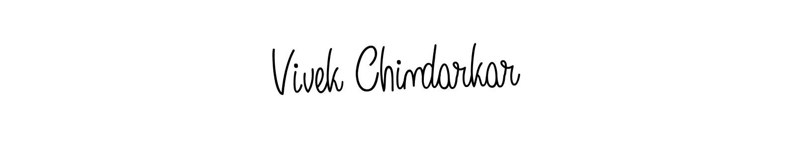 Create a beautiful signature design for name Vivek Chindarkar. With this signature (Angelique-Rose-font-FFP) fonts, you can make a handwritten signature for free. Vivek Chindarkar signature style 5 images and pictures png