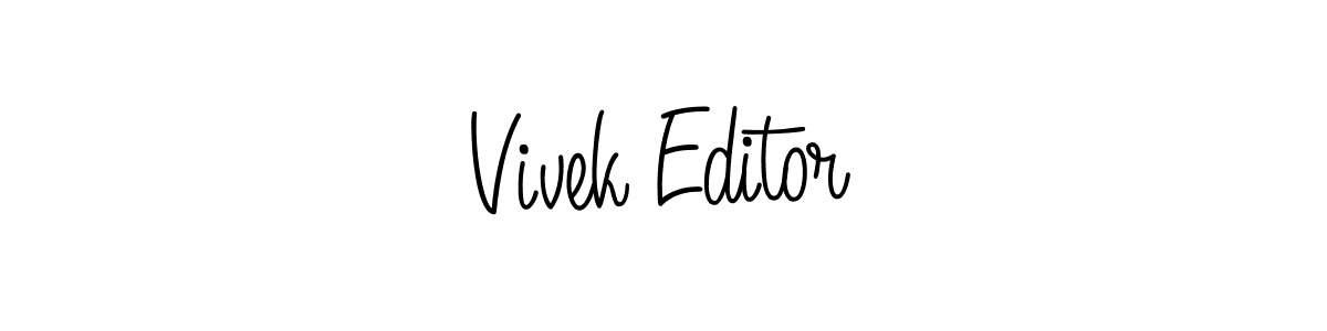 It looks lik you need a new signature style for name Vivek Editor. Design unique handwritten (Angelique-Rose-font-FFP) signature with our free signature maker in just a few clicks. Vivek Editor signature style 5 images and pictures png
