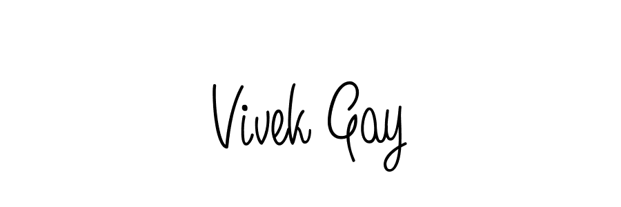 You can use this online signature creator to create a handwritten signature for the name Vivek Gay. This is the best online autograph maker. Vivek Gay signature style 5 images and pictures png