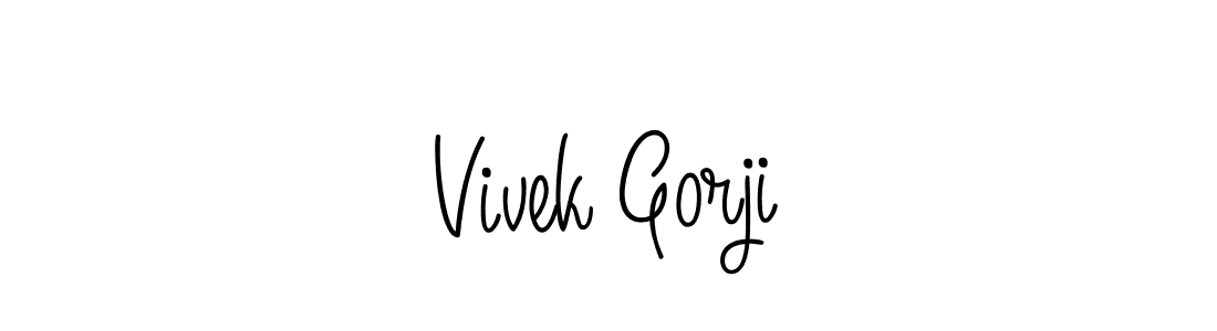 Make a short Vivek Gorji signature style. Manage your documents anywhere anytime using Angelique-Rose-font-FFP. Create and add eSignatures, submit forms, share and send files easily. Vivek Gorji signature style 5 images and pictures png