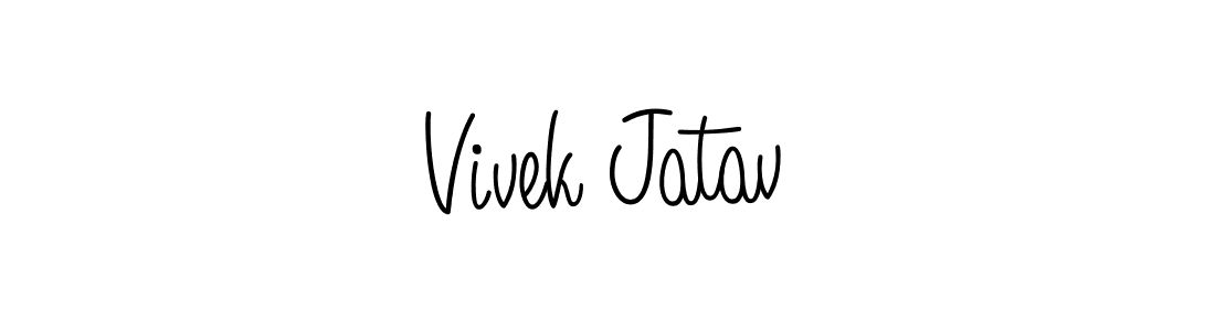 This is the best signature style for the Vivek Jatav name. Also you like these signature font (Angelique-Rose-font-FFP). Mix name signature. Vivek Jatav signature style 5 images and pictures png
