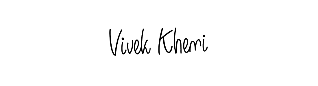 This is the best signature style for the Vivek Kheni name. Also you like these signature font (Angelique-Rose-font-FFP). Mix name signature. Vivek Kheni signature style 5 images and pictures png