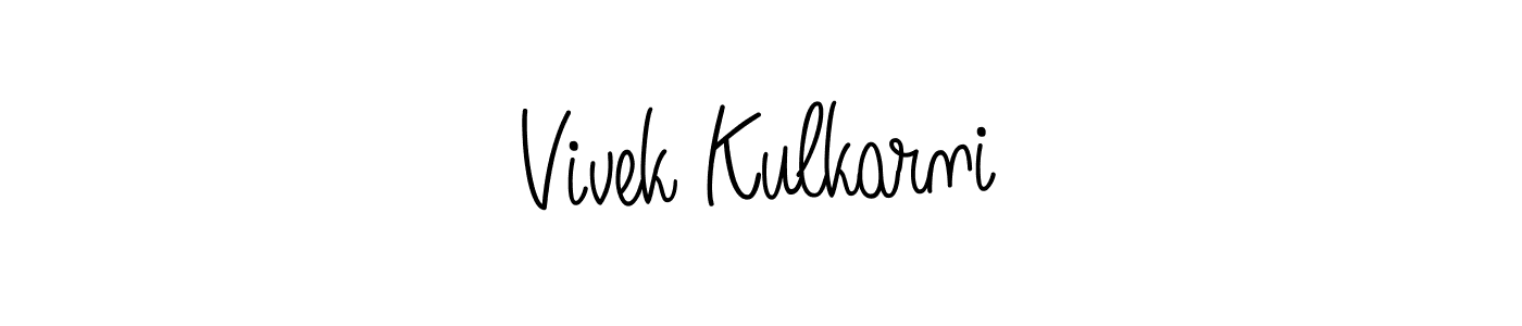 This is the best signature style for the Vivek Kulkarni name. Also you like these signature font (Angelique-Rose-font-FFP). Mix name signature. Vivek Kulkarni signature style 5 images and pictures png
