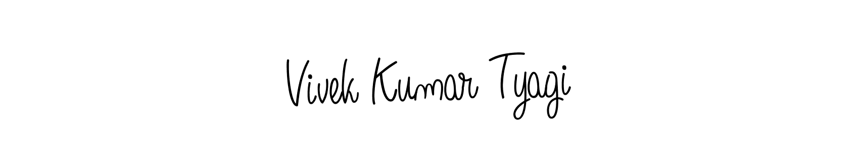 Make a beautiful signature design for name Vivek Kumar Tyagi. With this signature (Angelique-Rose-font-FFP) style, you can create a handwritten signature for free. Vivek Kumar Tyagi signature style 5 images and pictures png