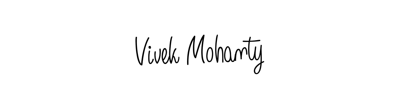 How to make Vivek Mohanty name signature. Use Angelique-Rose-font-FFP style for creating short signs online. This is the latest handwritten sign. Vivek Mohanty signature style 5 images and pictures png