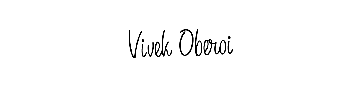 Vivek Oberoi stylish signature style. Best Handwritten Sign (Angelique-Rose-font-FFP) for my name. Handwritten Signature Collection Ideas for my name Vivek Oberoi. Vivek Oberoi signature style 5 images and pictures png