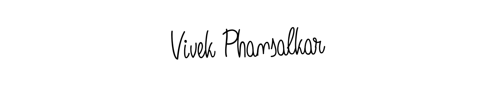 Vivek Phansalkar stylish signature style. Best Handwritten Sign (Angelique-Rose-font-FFP) for my name. Handwritten Signature Collection Ideas for my name Vivek Phansalkar. Vivek Phansalkar signature style 5 images and pictures png