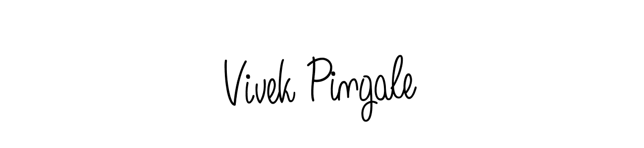 Make a short Vivek Pingale signature style. Manage your documents anywhere anytime using Angelique-Rose-font-FFP. Create and add eSignatures, submit forms, share and send files easily. Vivek Pingale signature style 5 images and pictures png