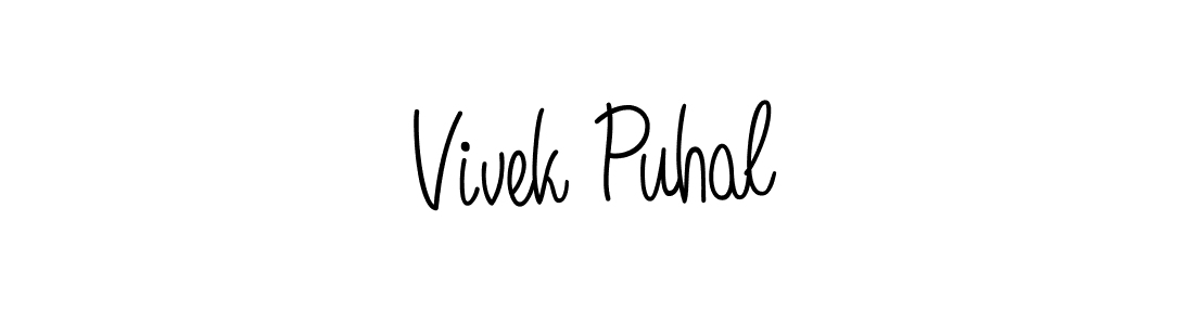 Also we have Vivek Puhal name is the best signature style. Create professional handwritten signature collection using Angelique-Rose-font-FFP autograph style. Vivek Puhal signature style 5 images and pictures png