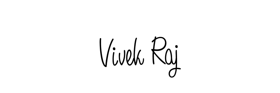 How to Draw Vivek Raj signature style? Angelique-Rose-font-FFP is a latest design signature styles for name Vivek Raj. Vivek Raj signature style 5 images and pictures png