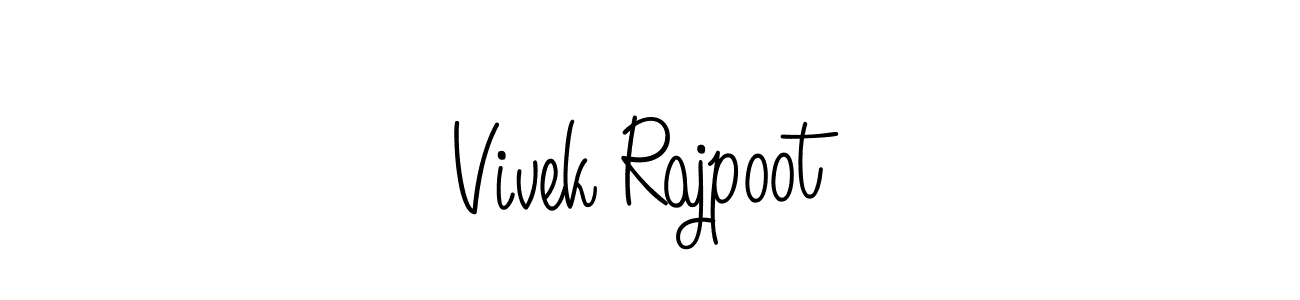 Vivek Rajpoot stylish signature style. Best Handwritten Sign (Angelique-Rose-font-FFP) for my name. Handwritten Signature Collection Ideas for my name Vivek Rajpoot. Vivek Rajpoot signature style 5 images and pictures png