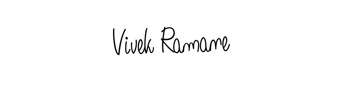 Angelique-Rose-font-FFP is a professional signature style that is perfect for those who want to add a touch of class to their signature. It is also a great choice for those who want to make their signature more unique. Get Vivek Ramane name to fancy signature for free. Vivek Ramane signature style 5 images and pictures png