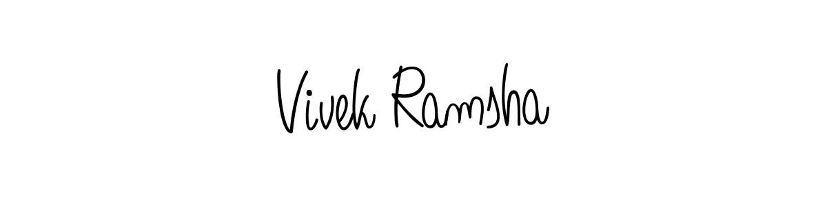Make a beautiful signature design for name Vivek Ramsha. Use this online signature maker to create a handwritten signature for free. Vivek Ramsha signature style 5 images and pictures png