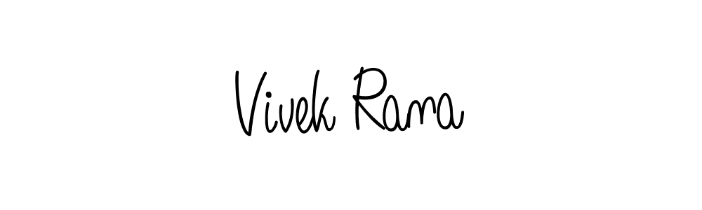 Design your own signature with our free online signature maker. With this signature software, you can create a handwritten (Angelique-Rose-font-FFP) signature for name Vivek Rana. Vivek Rana signature style 5 images and pictures png
