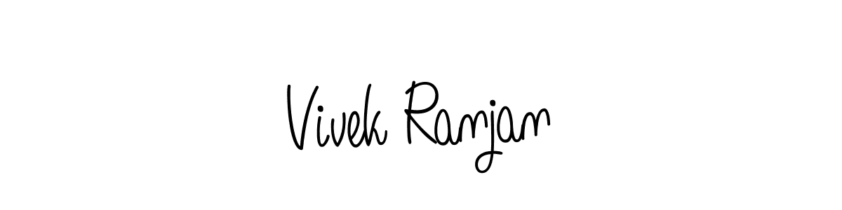 How to Draw Vivek Ranjan signature style? Angelique-Rose-font-FFP is a latest design signature styles for name Vivek Ranjan. Vivek Ranjan signature style 5 images and pictures png