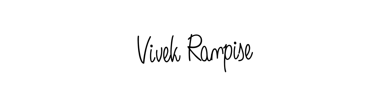 Create a beautiful signature design for name Vivek Ranpise. With this signature (Angelique-Rose-font-FFP) fonts, you can make a handwritten signature for free. Vivek Ranpise signature style 5 images and pictures png