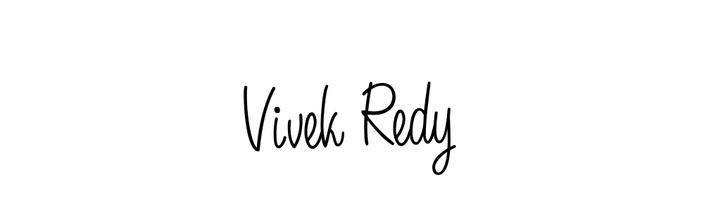 Make a beautiful signature design for name Vivek Redy. With this signature (Angelique-Rose-font-FFP) style, you can create a handwritten signature for free. Vivek Redy signature style 5 images and pictures png