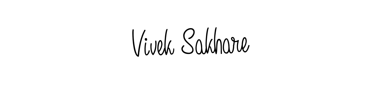 Design your own signature with our free online signature maker. With this signature software, you can create a handwritten (Angelique-Rose-font-FFP) signature for name Vivek Sakhare. Vivek Sakhare signature style 5 images and pictures png