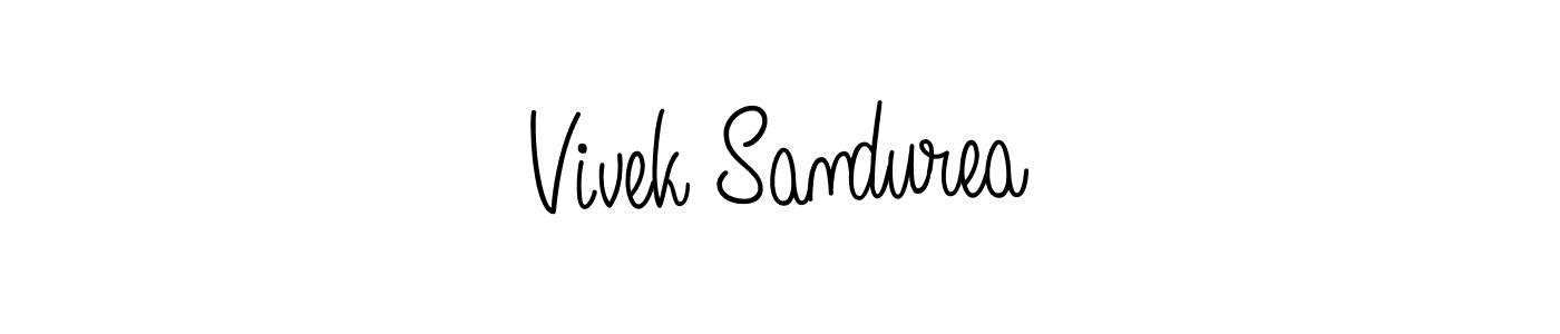 Best and Professional Signature Style for Vivek Sandurea. Angelique-Rose-font-FFP Best Signature Style Collection. Vivek Sandurea signature style 5 images and pictures png